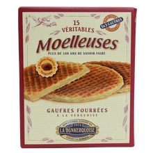 Gaufres fourrées vergeoise moelleuses LA DUNKERQUOISE, 6x 3gauffres, étui de 300g