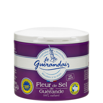 Fleur de sel LE GUERANDAIS, boîte de 125g
