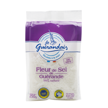 Fleur de sel LE GUERANDAIS, sachet de 250g