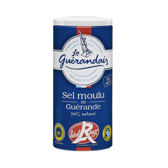 Sel fin moulu Label Rouge LE GUERANDAIS, boîte verseuse de 250g