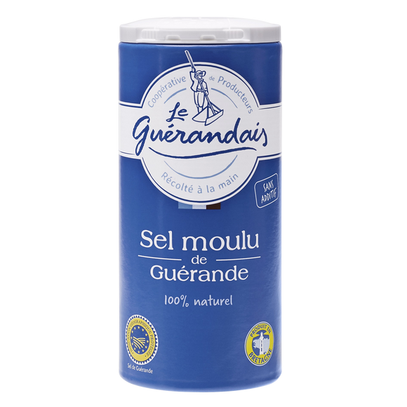 Sel marin moulu de tradition LE GUERANDAIS, boîte verseuse de 250g