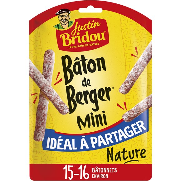 Saucisson Mini Bâton de Berger - JUSTIN BRIDOU - 160g - 16 bâtonnets