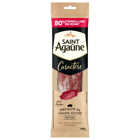 Saucisson de viande séchée Caractère SAINT AGAUNE - 190g