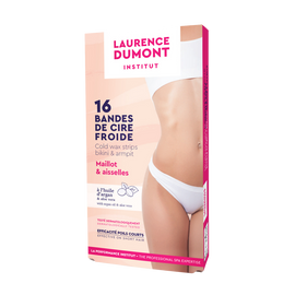 Cire froide pour aisselles et maillot LAURENCE DUMONT, 16 bandes