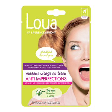 Masque visage en tissus idéal flash anti-imperfection LOUA