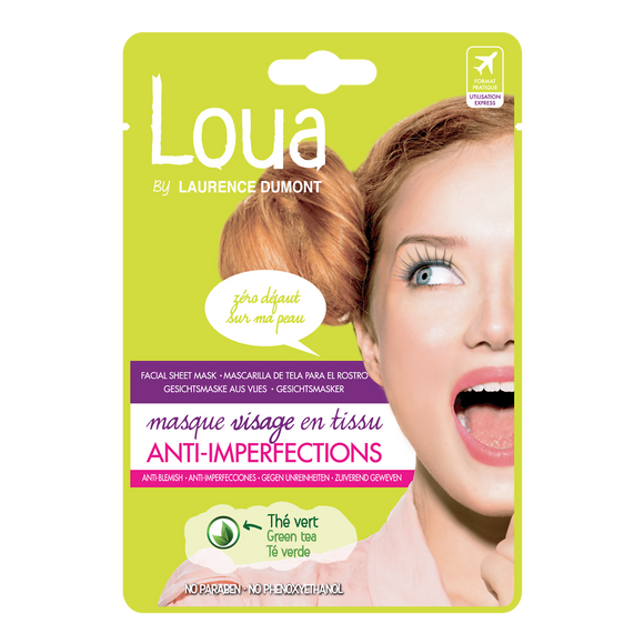 Masque visage en tissus idéal flash anti-imperfection LOUA