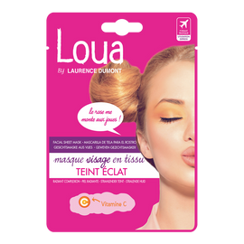 Masque visage en tissu teint éclat LOUA, x1