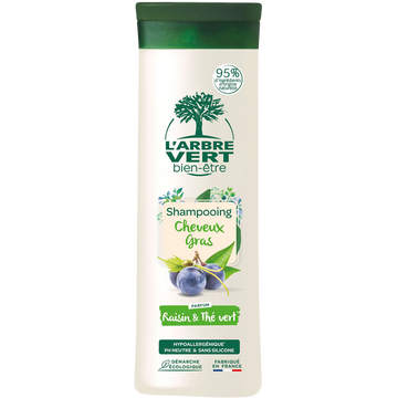 Shampooing detox cheveux gras L'ARBRE VERT 250ml