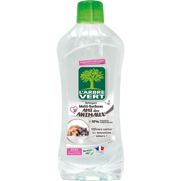 Nettoyant multi surface ami des animaux L'ARBRE VERT, 1l