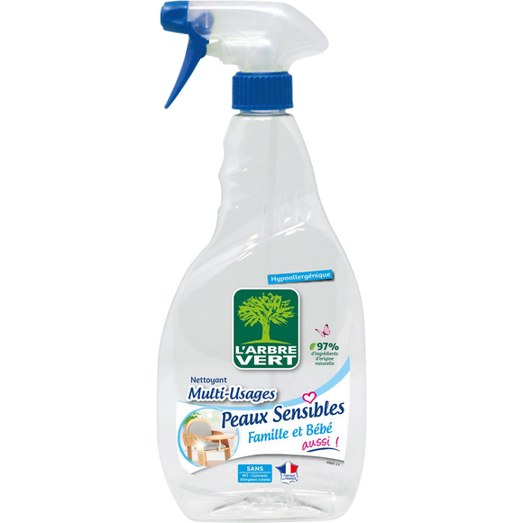 Spray multi-usage peaux sensibles L'ARBRE VERT, 740ml