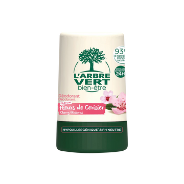 Deodorant fleur cerisier L'ARBRE VERT BIEN ETRE 50ml