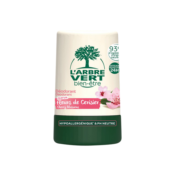 Deodorant fleur cerisier L'ARBRE VERT BIEN ETRE 50ml