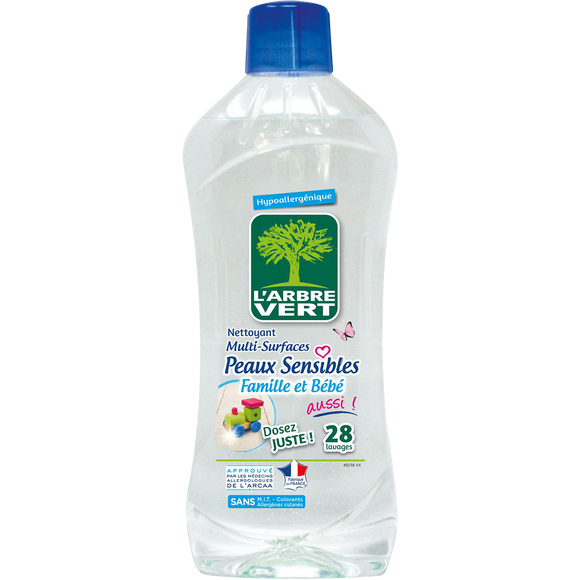 Nettoyant peaux sensibles L'ARBRE VERT, 1l