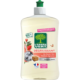 Liquide vaisselle mains dégraissant parfum agrumes ARBRE VERT 500ml