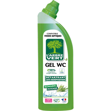 Gel wc romarin intense détartrant L'ARBRE VERT 750ml