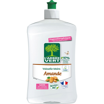 Liquide vaisselle et mains concentré amande ARBRE VERT fl.500ml
