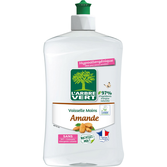 Liquide vaisselle et mains concentré amande ARBRE VERT fl.500ml