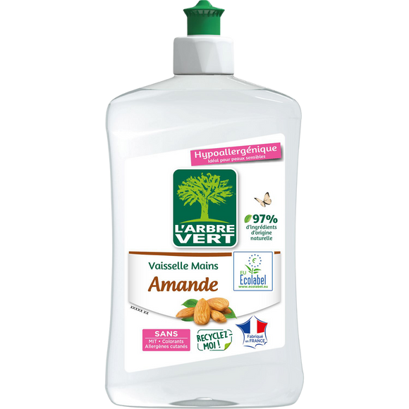 Liquide vaisselle et mains concentré amande ARBRE VERT fl.500ml