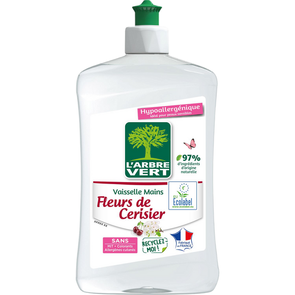 Liquide vaisselle fleur de cerisiers ARBRE VERT fl.500ml