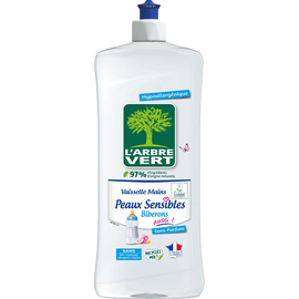 Liquide vaisselle mains biberons peaux sensibles ARBRE VERT flacon 750ml