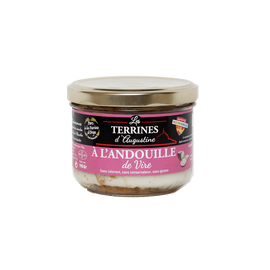 Terrine à l'andouille de Vire LES TERRINES D'AUGUSTINE, pot en verre de 190g
