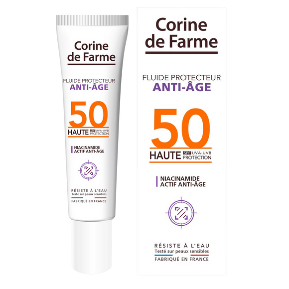 Fluide protecteur anti-âge spf 50 CORINE DE FARME 40ml
