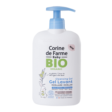 Gel lavant micellaire bébé bio CORINE DE FARME 500ml