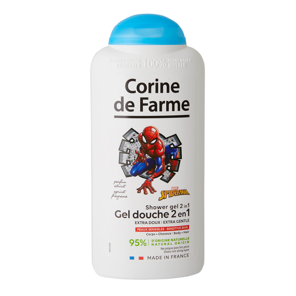 Gel douche cheveux et corps spiderman avengers CORINE DE FARME 300ml