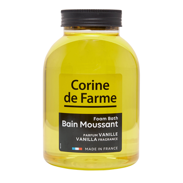 Bain moussant vanille CORINE DE FARME, flacon d'1 litre