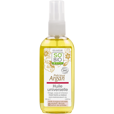 Huile universelle précieux argan bio SO'BIO 100ml