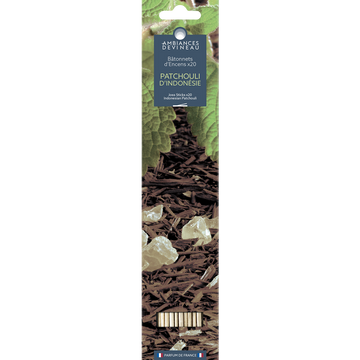 Bâtonnet d'encens DEVINEAU Patchouli d'Indonésie x20