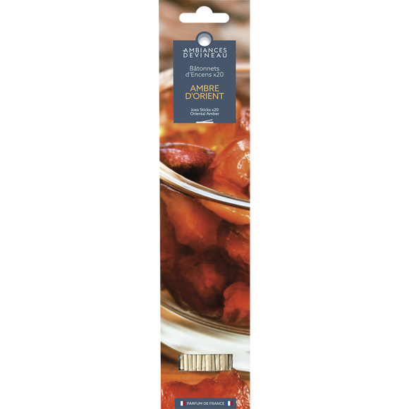 Bâtonnet d'encens ambre d'Orient x20