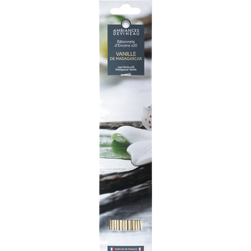 Bâtonnet d'encens DEVINEAU Vanille de Madagascar x20