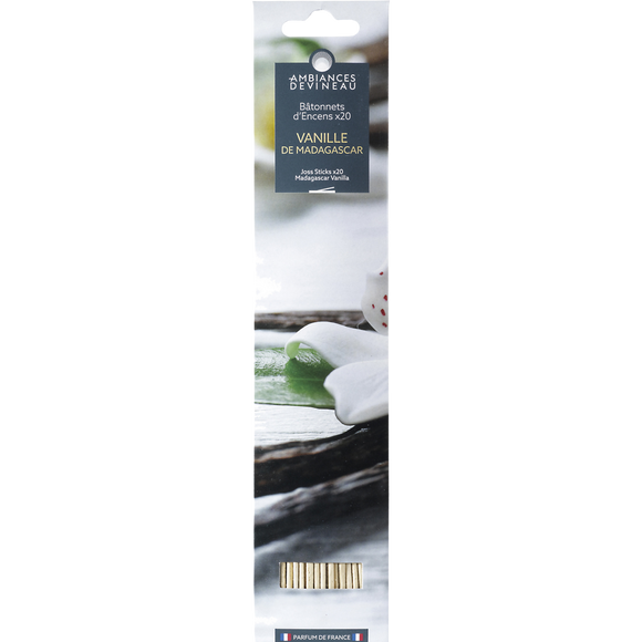 Bâtonnet d'encens DEVINEAU Vanille de Madagascar x20