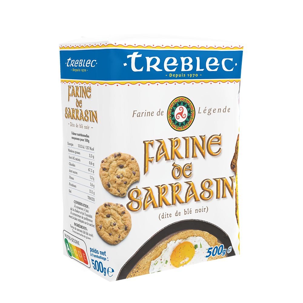 Farine de sarrasin, TREBLEC, paquet de 500g