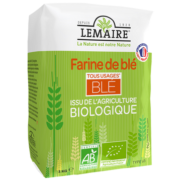 Farine de blé bio T65 LEMAIRE, 1kg