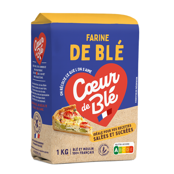 Farine de blé COEUR DE BLE, sachet 1kg