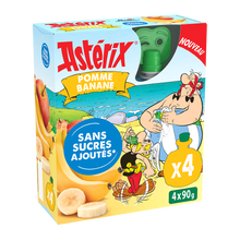 Compote pomme banane sans sucres ajoutés ASTERIX 4x90g