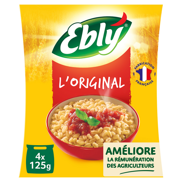 Blé nature précuit cuisson rapide 10mn EBLY 500g (sachets 4x125g)