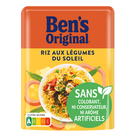 Riz micro-ondable aux Légumes du Soleil 2min BEN'S ORIGINAL 220g
