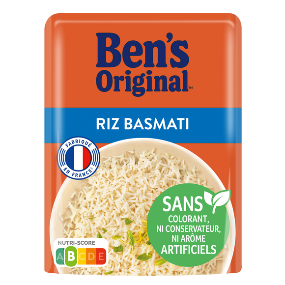 Riz micro-ondable Basmati 2min BEN'S ORIGINAL 220g