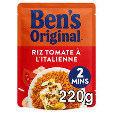 Riz cuisiné Tomate à l'Italienne express 2min BEN'S ORIGINAL - Sachetmicro-ondable 220g