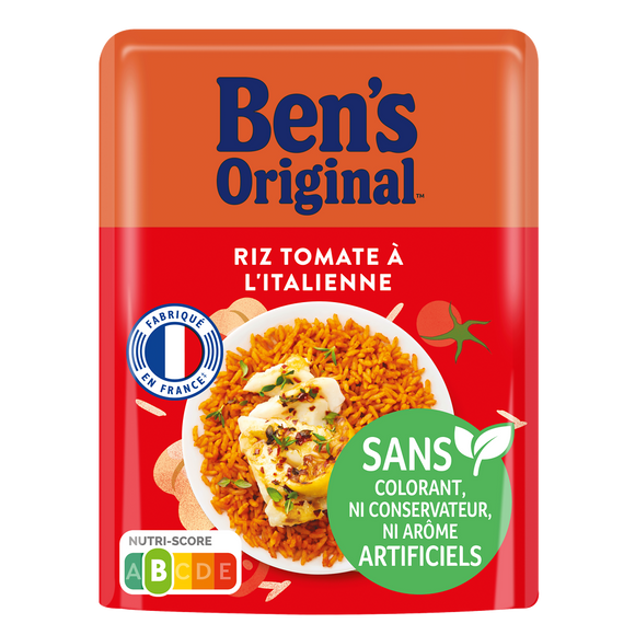 Riz micro-ondable Tomate à l'Italienne 2min BEN'S ORIGINAL 220g