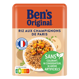 Riz micro-ondable aux Champignons de Paris 2min BEN'S ORIGINAL 220g