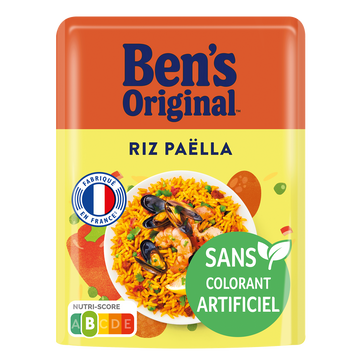 Riz micro-ondable façon Paëlla 2min BEN'S ORIGINAL 220g
