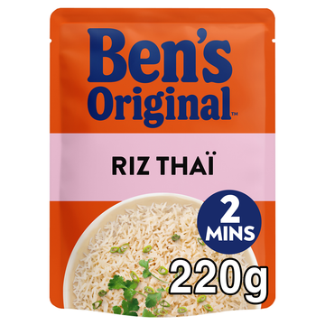 Riz Thaï express 2min BEN'S ORIGINAL - Sachet micro-ondable 220g