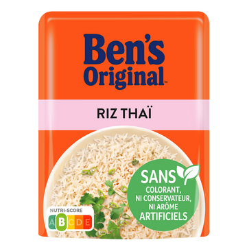 Riz thaï Micro Ondable 2 minutes BEN'S ORIGINAL sachet 220g