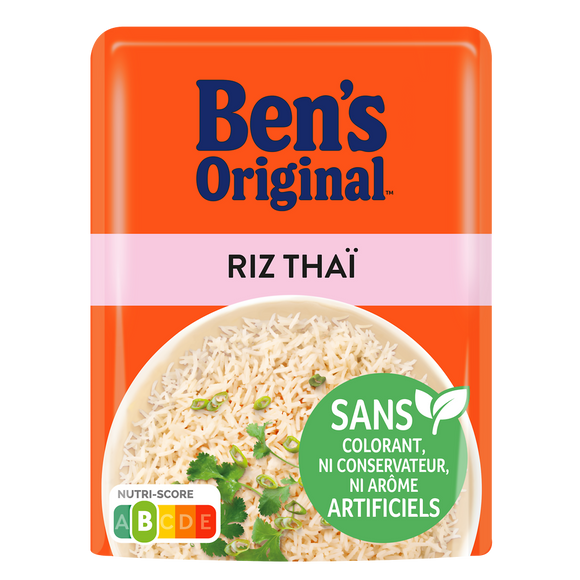 Riz thaï Micro Ondable 2 minutes BEN'S ORIGINAL sachet 220g