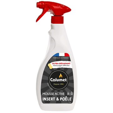 Nettoyant mousse décapant vitre insert et poele CALUMET, 750ml