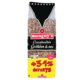 Cacahuètes grillées à sec MENGUY'S 390g+34% offert
